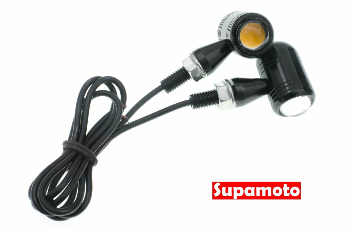 -Supamoto- D28 迷你 LED 方向燈 隱藏 超小 通用 改裝 復古 山車 仿賽 街車 大重