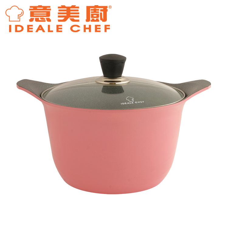 韓國製 - IDEALE CHEF 意美廚 6.5L Rainbow 26CM 大理石紋易潔雙耳煲 (IC16326H)