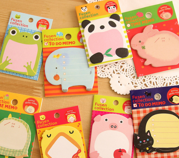 清货优惠 卡通动物便利贴（款式随机）