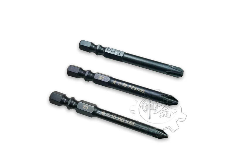 ＊中崙五金【附發票】龍之印 單頭氣動起子頭 長65mm*十字頭 #1 / #2 / #3 (單支售) 日本頂級S3鋼