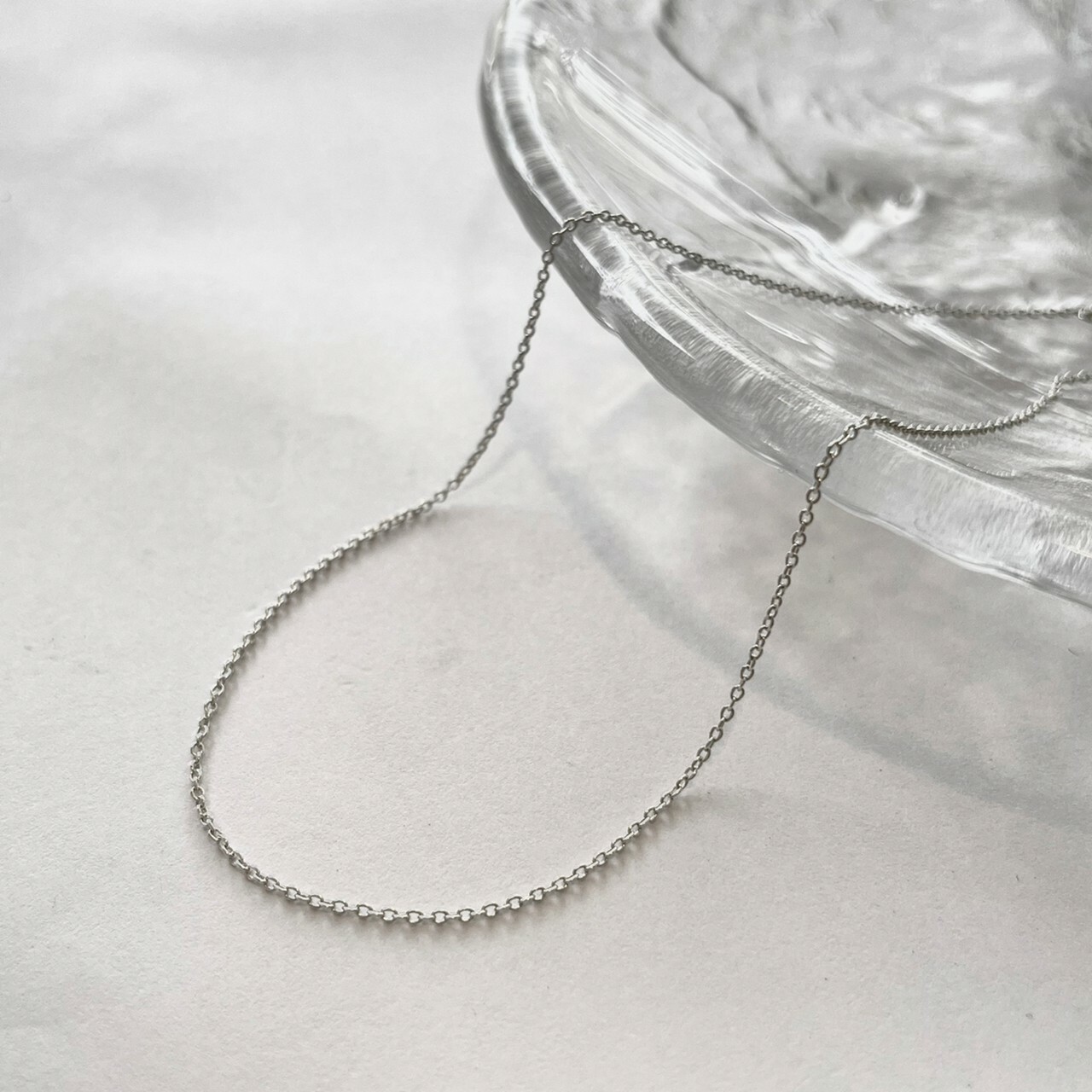 │簡約│高質感 極細十字鍊 • 鎖骨素鍊 • 純銀項鍊 • 可碰水 S925