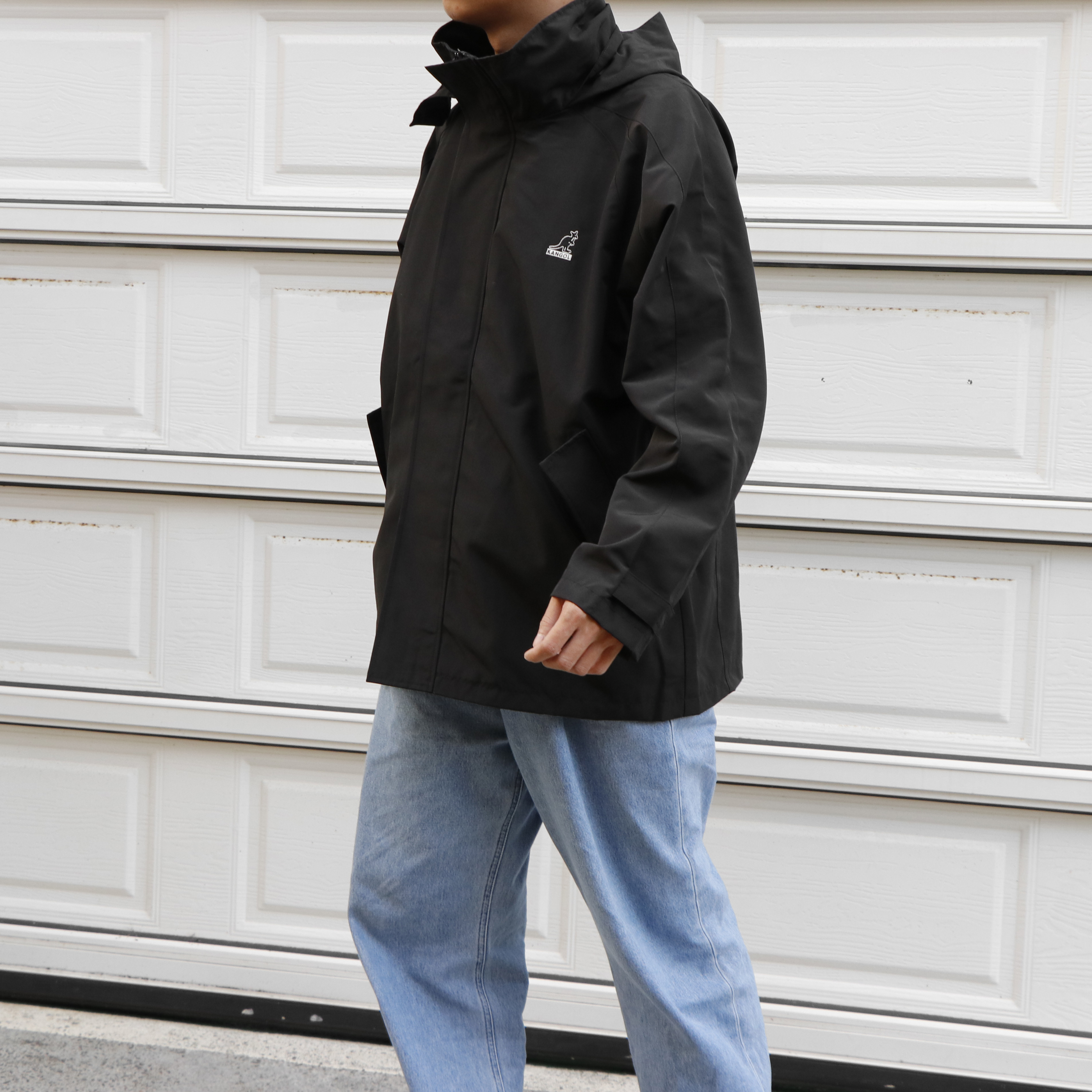 KANGOL 袋鼠 防水 防風 風衣 連帽 外套 兩色 (男款)