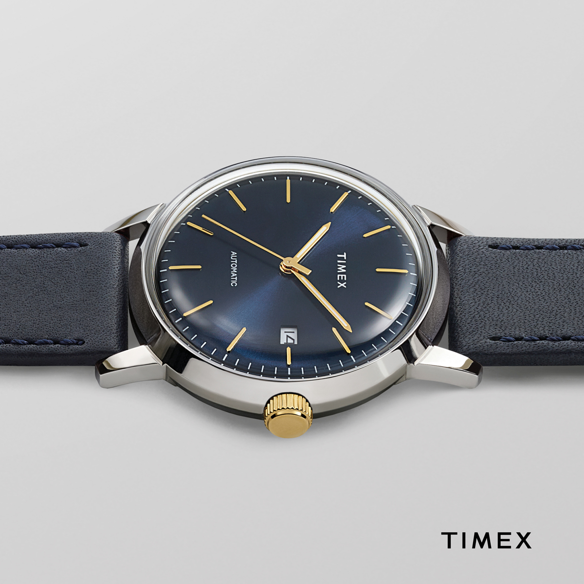 【網店限定】Timex TW2T23100 Marlin 40mm 自動皮帶機械錶