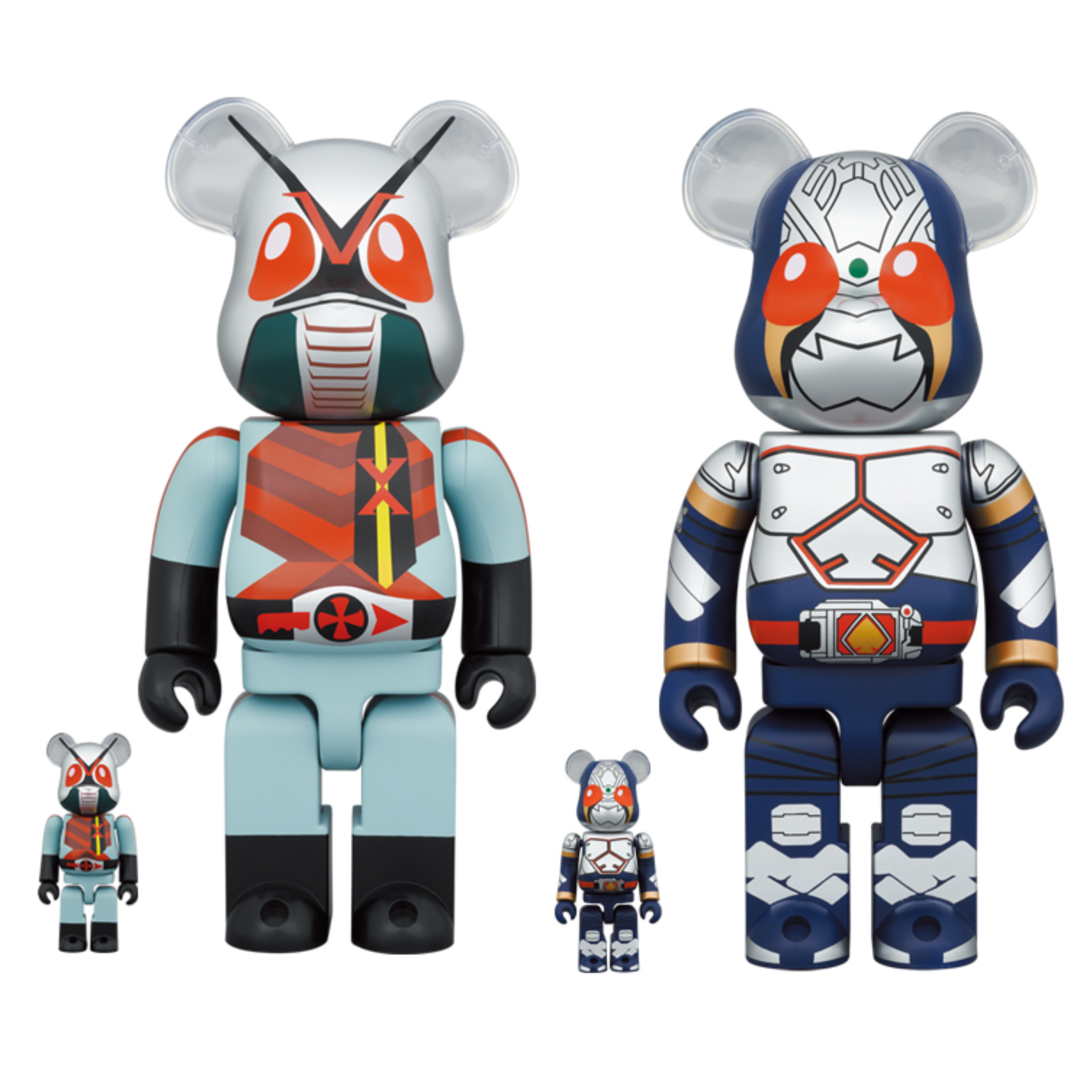 🥇現貨🥇Bearbrick 400%100% 仮面ライダー SET OF 4
