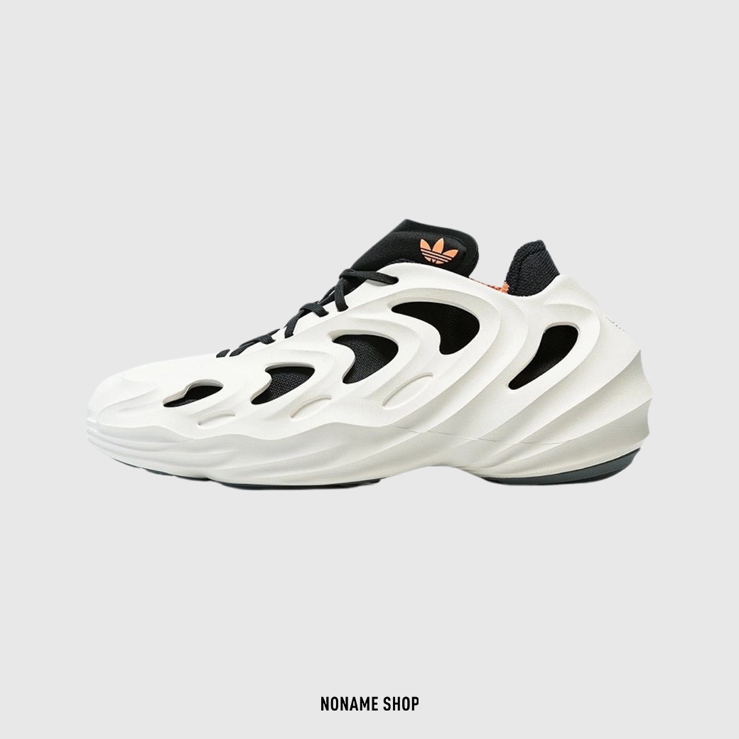 ADIDAS ADIFOM Q 魚骨 解構 洞洞鞋 骨白黑 (男款)