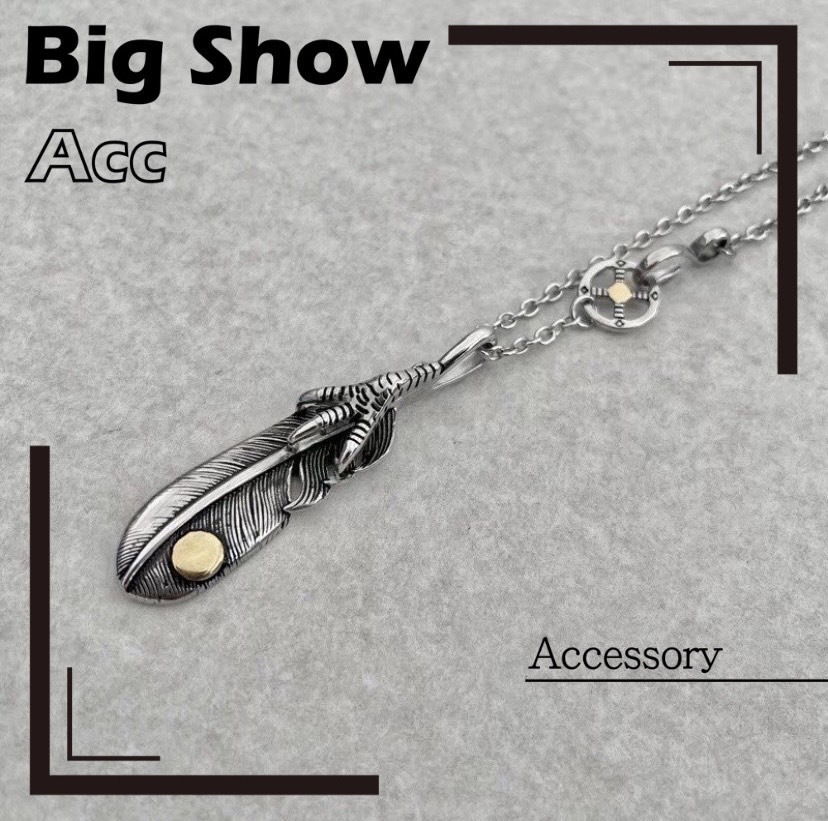 鷹爪 / 老鷹 / 羽毛 / 鷹勾 / 項鍊 / 鈦鋼 / 不過敏 / 單一尺寸