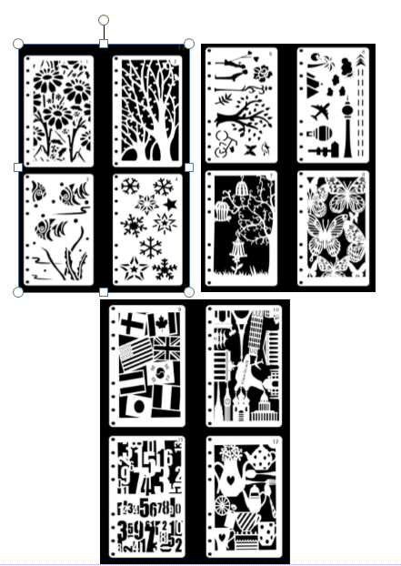 A6 绘画模板 海报节日情景 12片