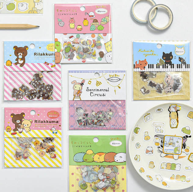 清货 悦真日系 SAN-X 手账贴纸  随机发货