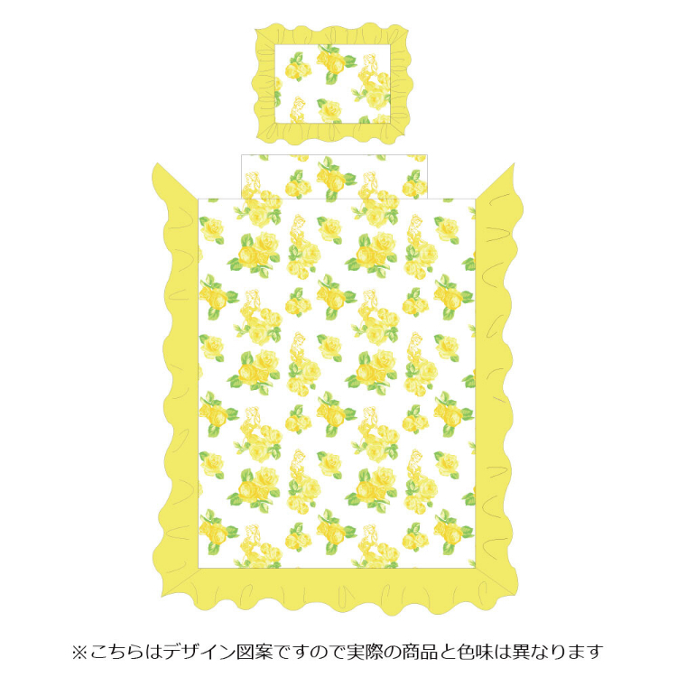 迪士尼貝兒床上用品三件裝單人 附褶邊 #BD22-SB-633-D