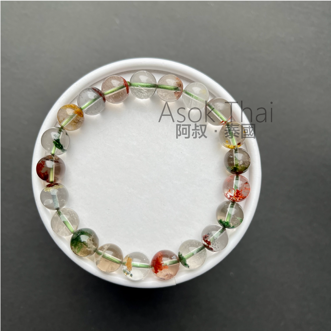 RPO預訂 花幽靈天然水晶手鍊 9mm /11mm