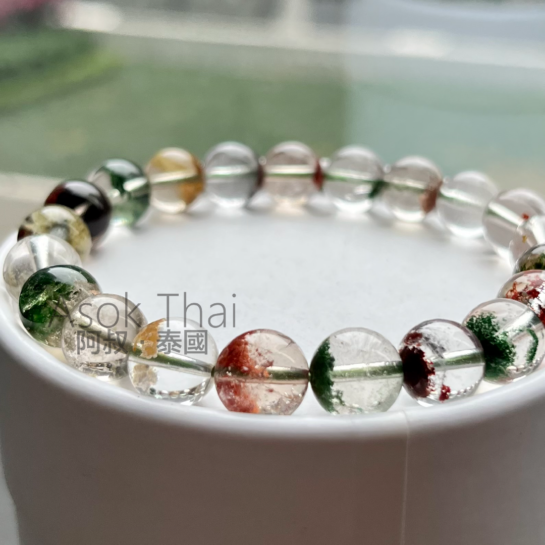 RPO預訂 花幽靈天然水晶手鍊 9mm /11mm