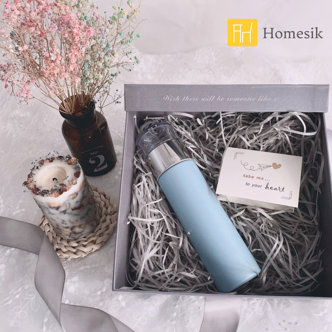 【Gift Box Set】Pao Thermo Mug Slim (Baby Blue)