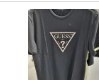 [S] GUESS UNISEX LETTERING FOIL TRIANGLE SHORT SLEEVE T-SHIRT,BLACK, NM2K0344-BLK (SGU274)