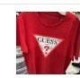 [S] GUESS ROUND NECK T-SHIRT,RED, MM2K1303-RED (SGU275)