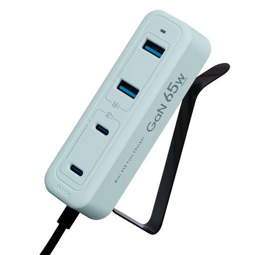 M2K 『 65W夾充 』GaN 65W夾枱迷你快速充電器 - 馬卡龍綠色