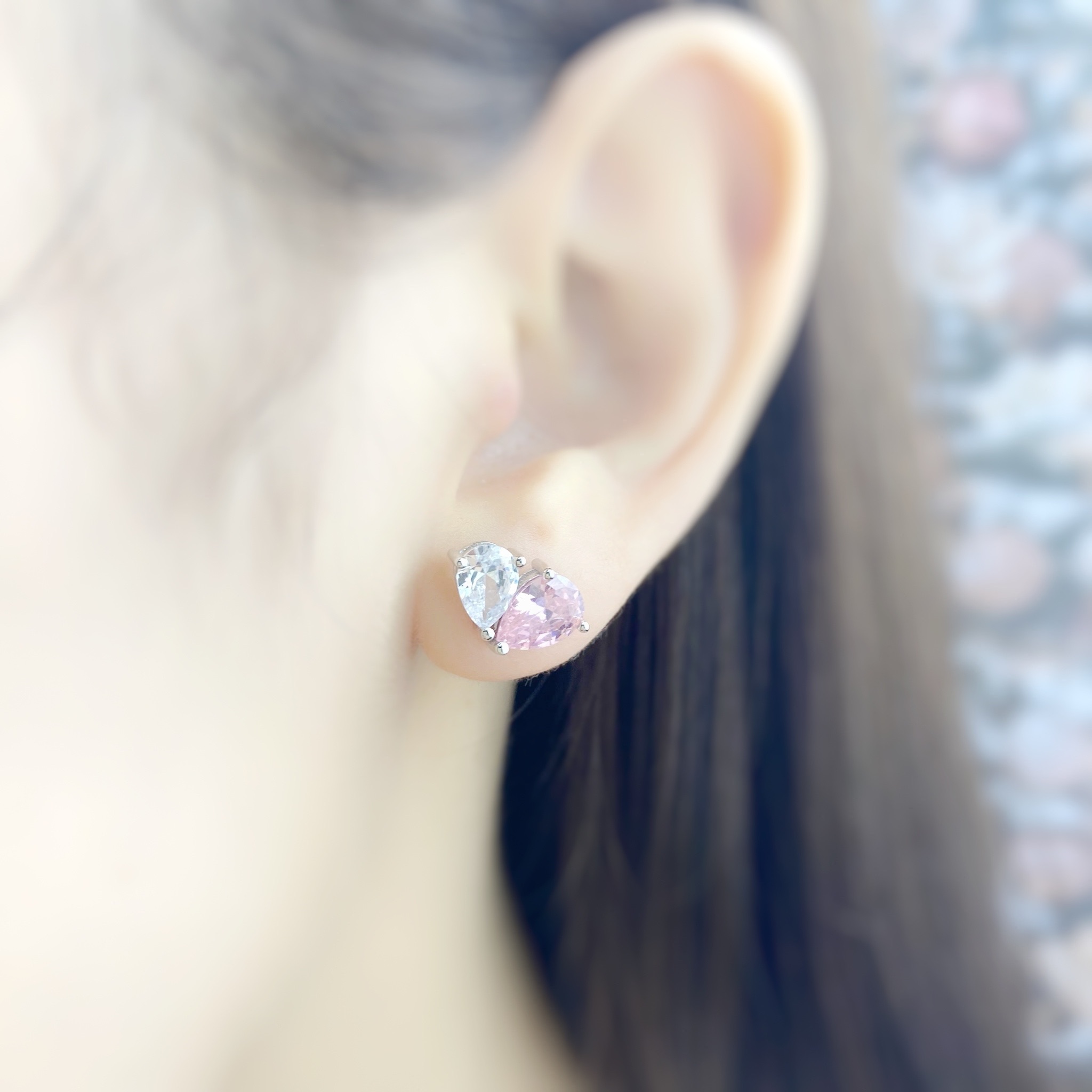 | 925 Silver・White Gold | Pinky Love Dream Earrings | EA0588 |