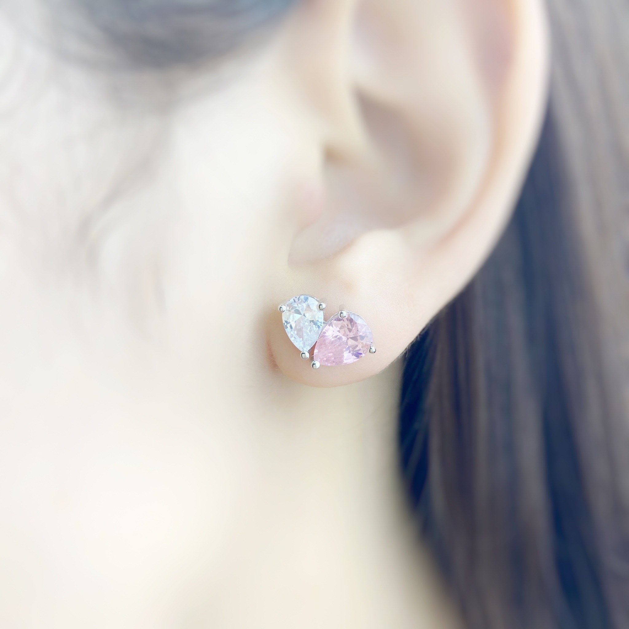 | 925 Silver・White Gold | Pinky Love Dream Earrings | EA0588 |