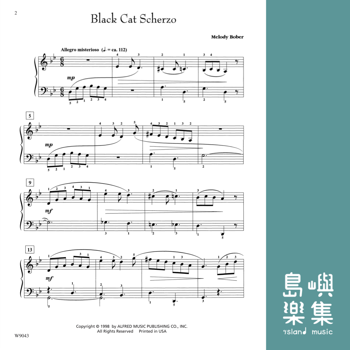 BLACK CAT SCHERZO/PNO SOLO