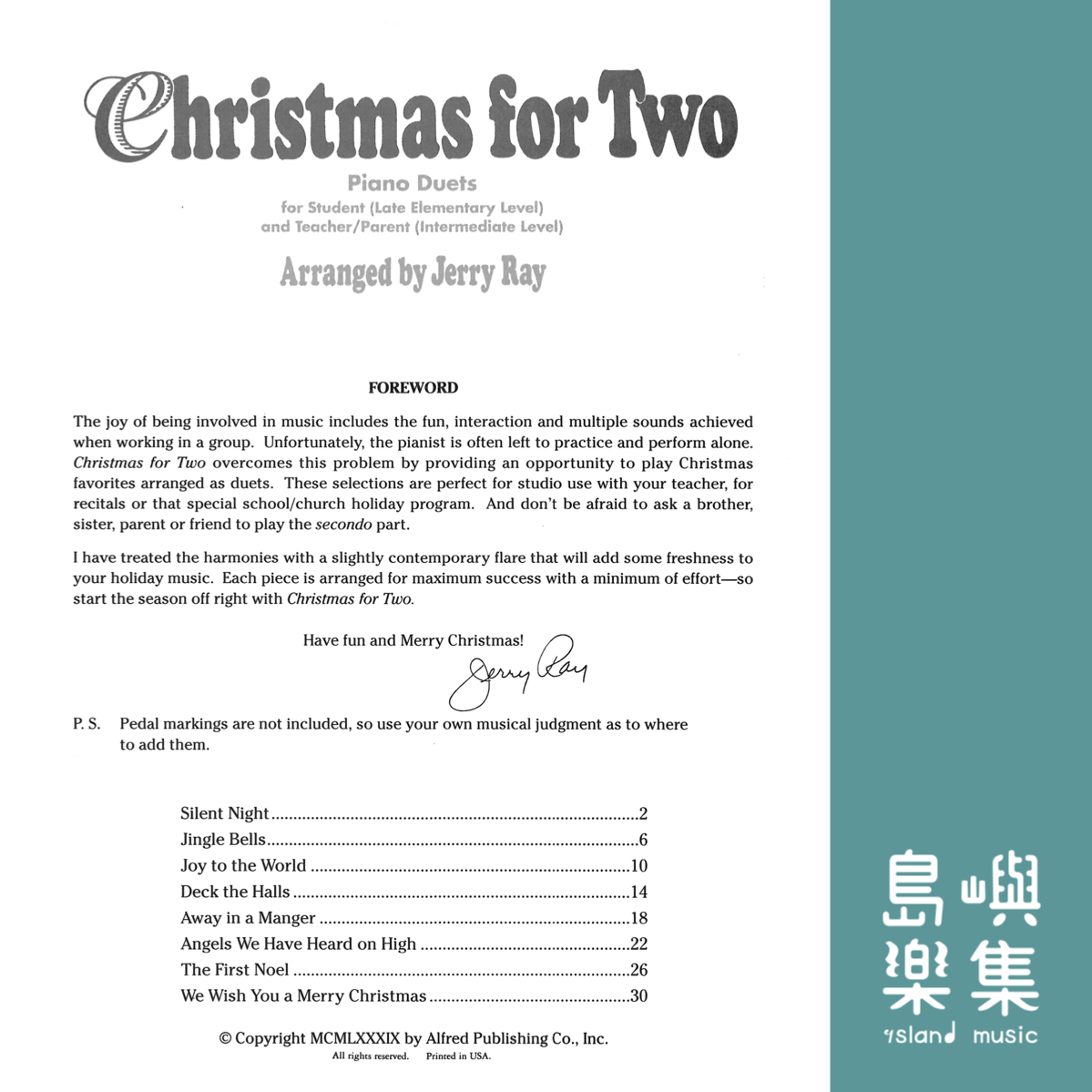 CHRISTMAS FOR TWO/PNO DUET