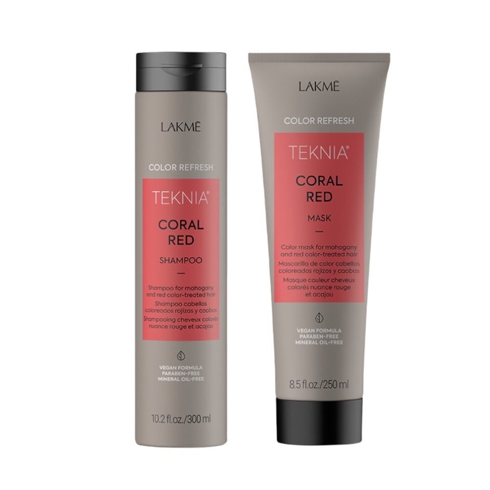 LAKME TEKNIA Coral Red 有機波羅的海紅海藻洗護套裝 300ml+250ml