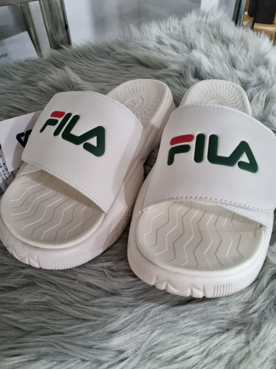 [S] FILA FILA TAPER SANDALS,GREY, 1SM00559D-050 (SFL131)