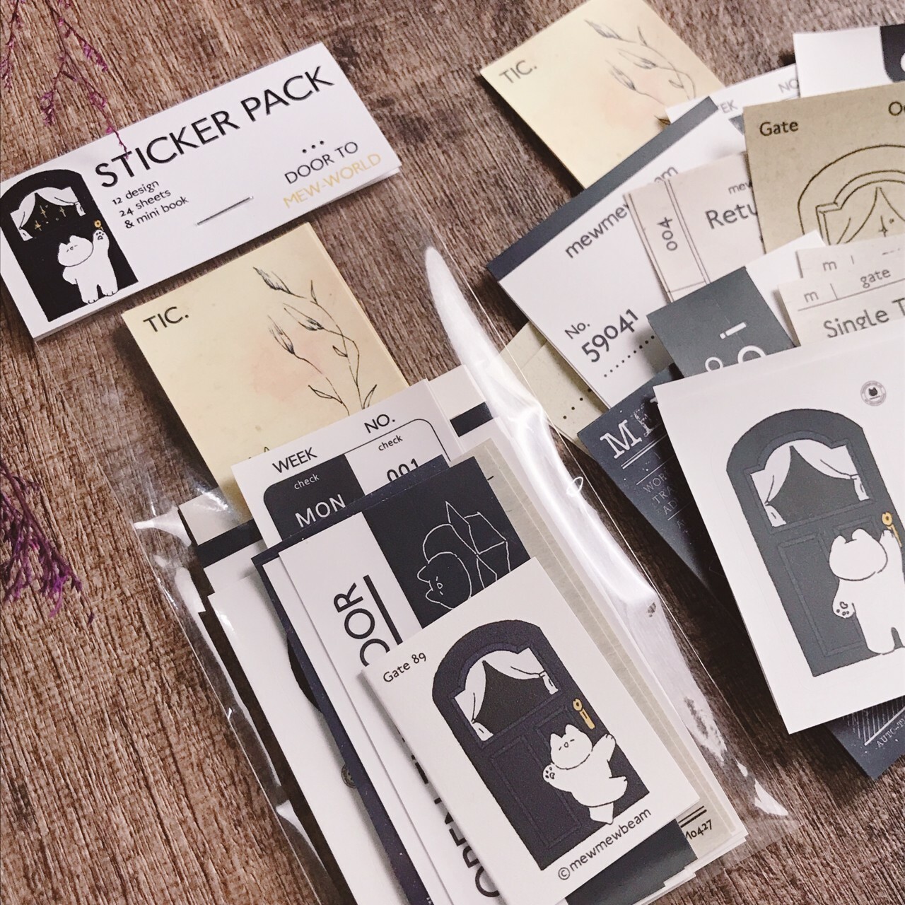 Mewmewbeam | 敲敲門 貼紙綜合包
