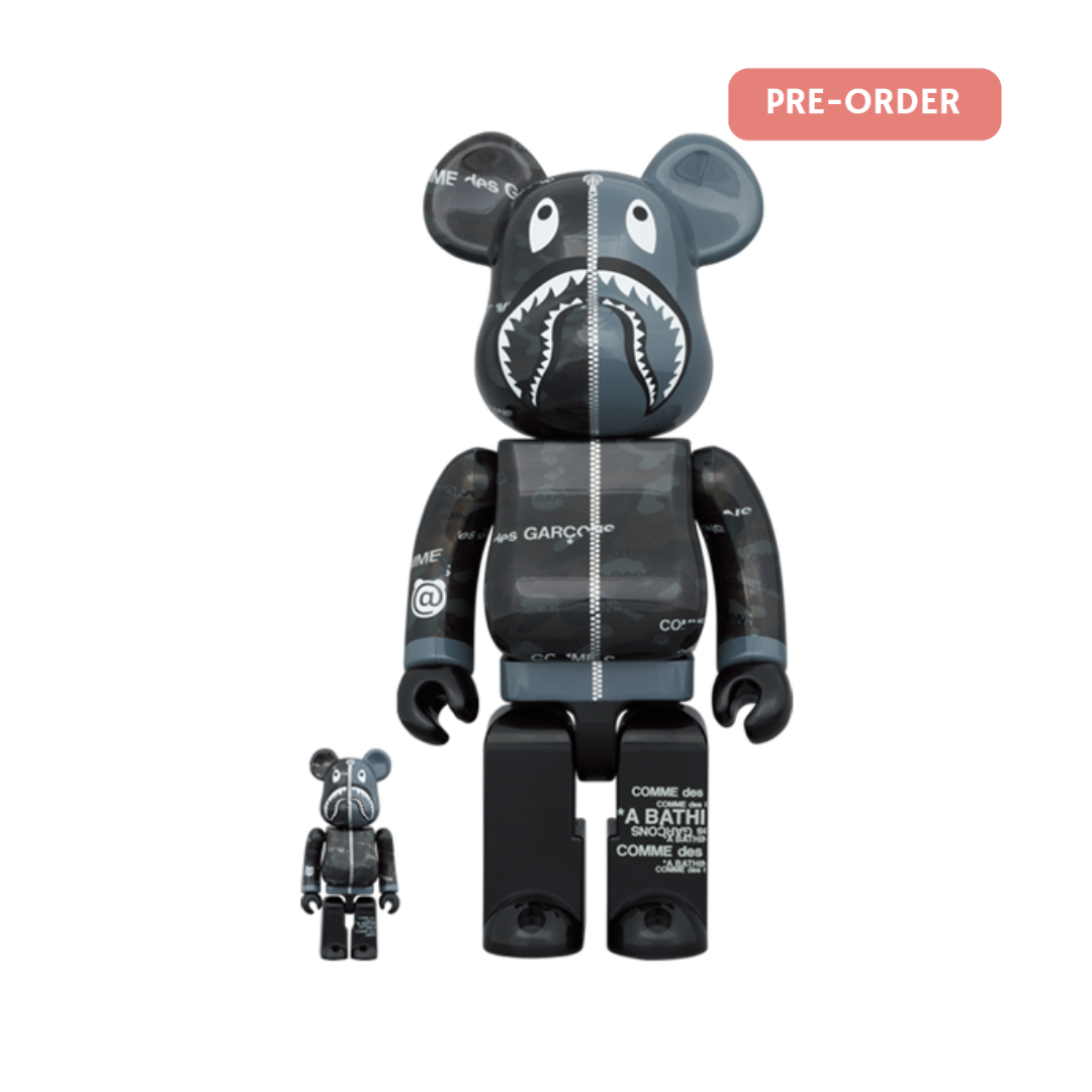 BE@RBRICK BAPE(R) 大阪限定 CDG CAMO SHARK 100％ & 400％