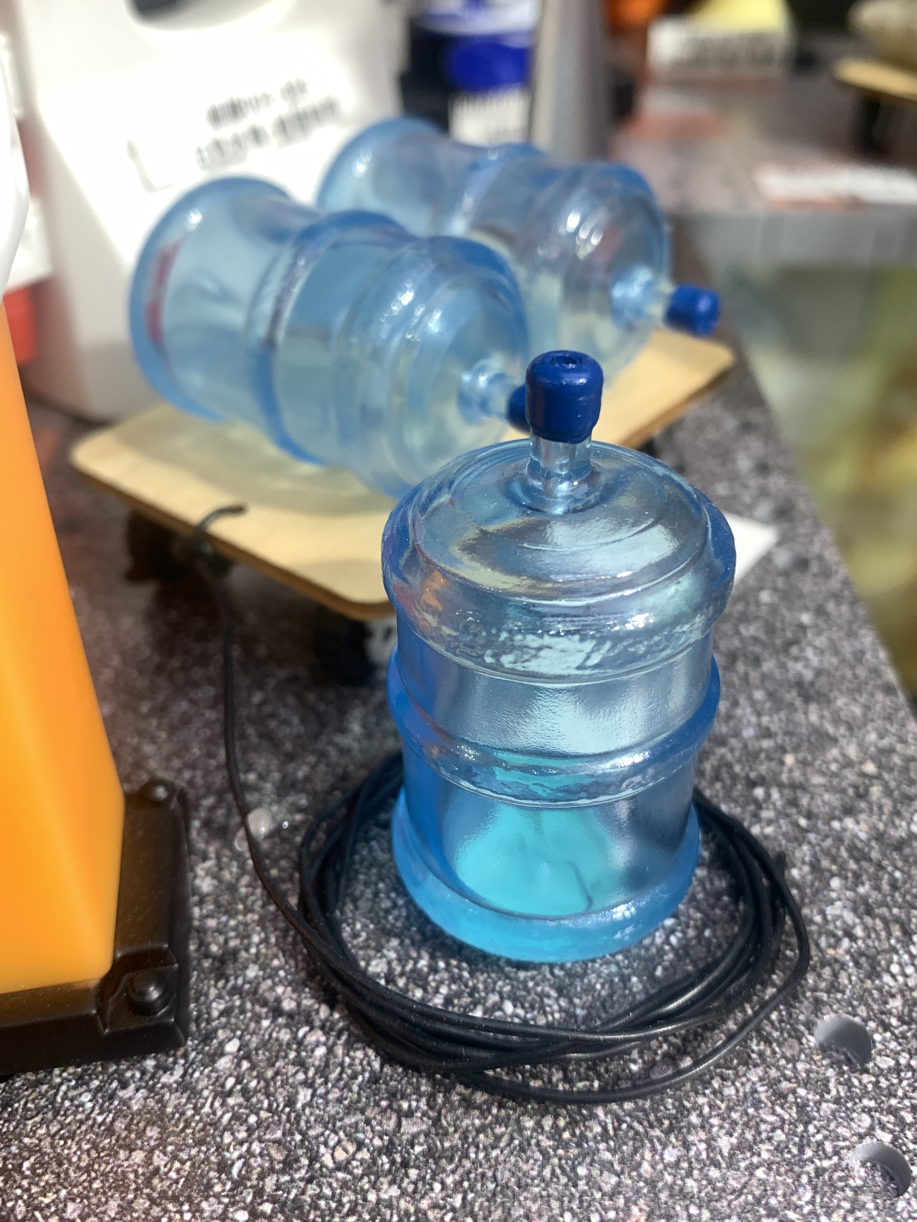 Mr. Figure : 1/12 大水x 3 , 運輸板車/大麻包袋米x3, 小包米,運輸板車