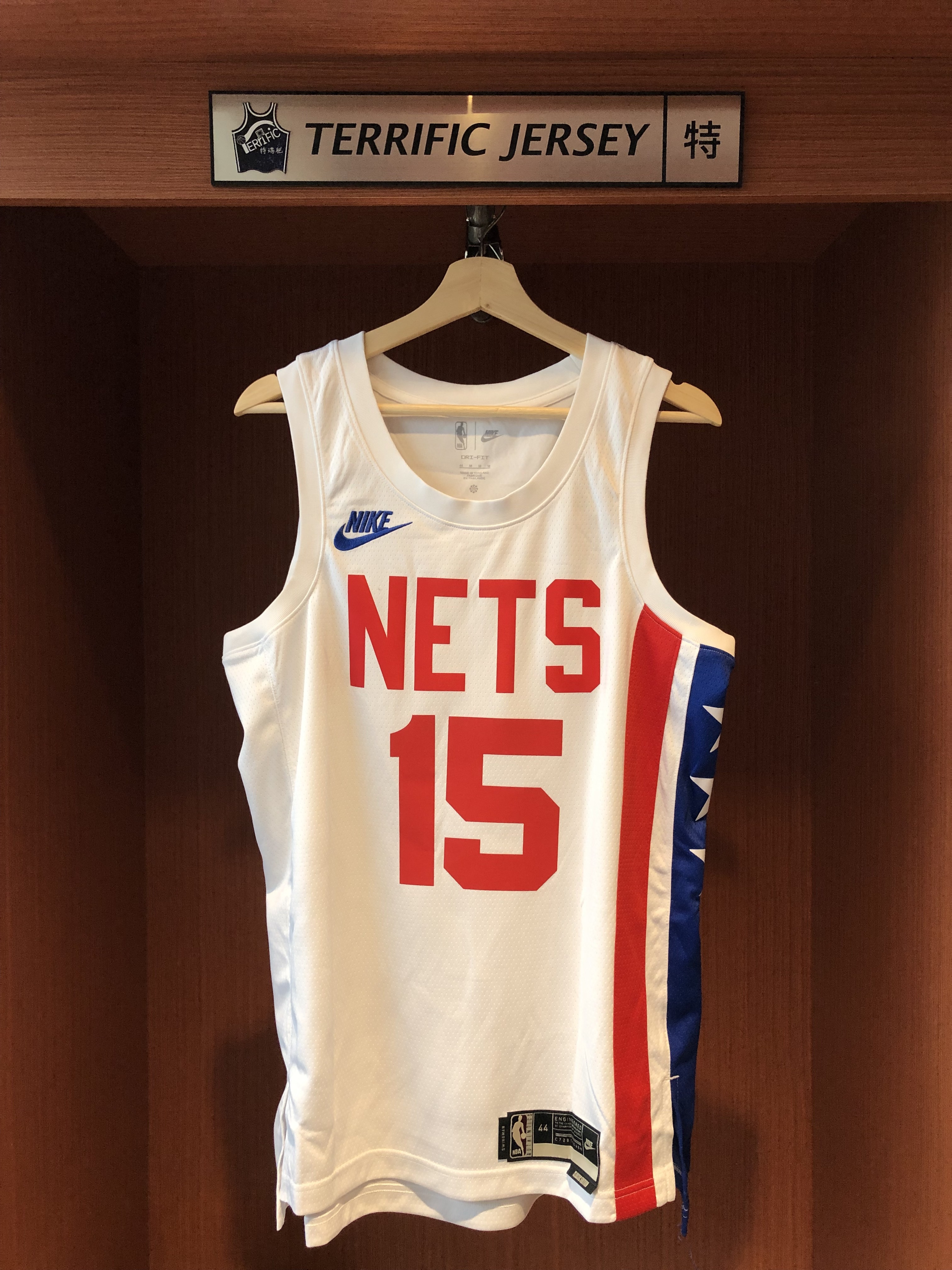 NBA球衣 Vince Carter 布魯克林籃網復古 白星 HWC Nike Swingman 球迷版 熱轉印 全新