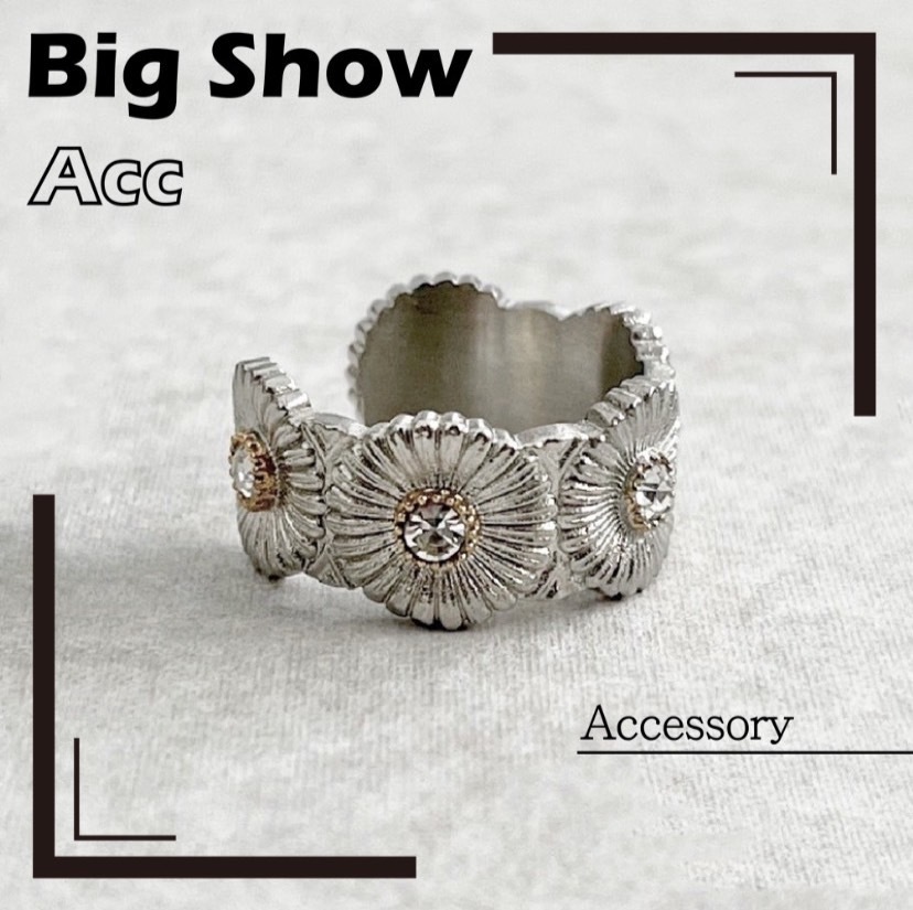 訂製款 純銀925 小雛菊 小花細戒 /寬版戒/手鍊