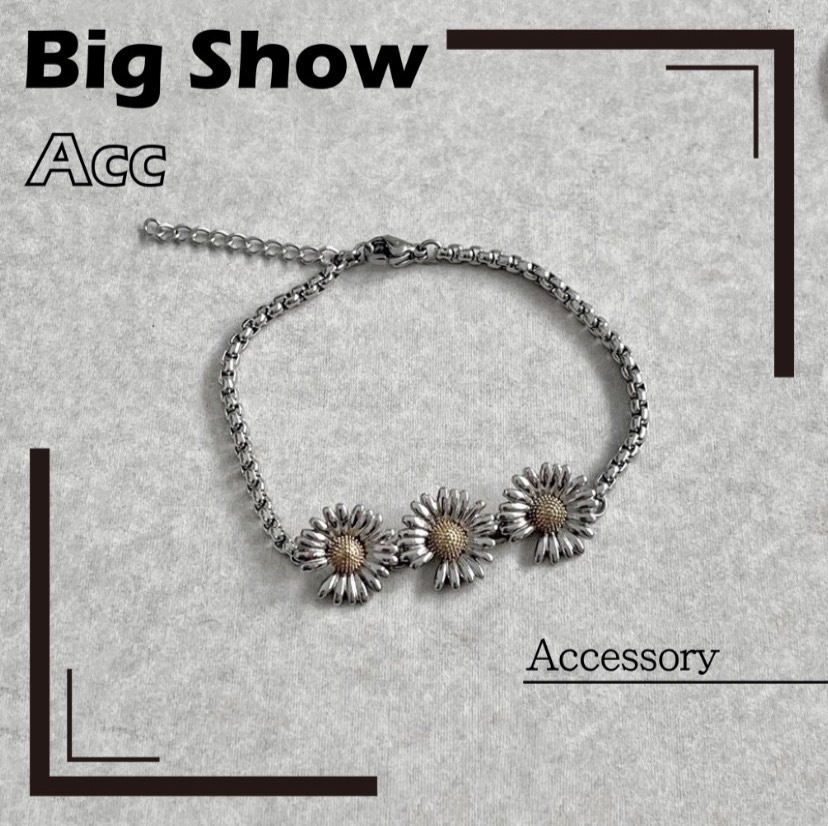 訂製款 純銀925 小雛菊 小花細戒 /寬版戒/手鍊