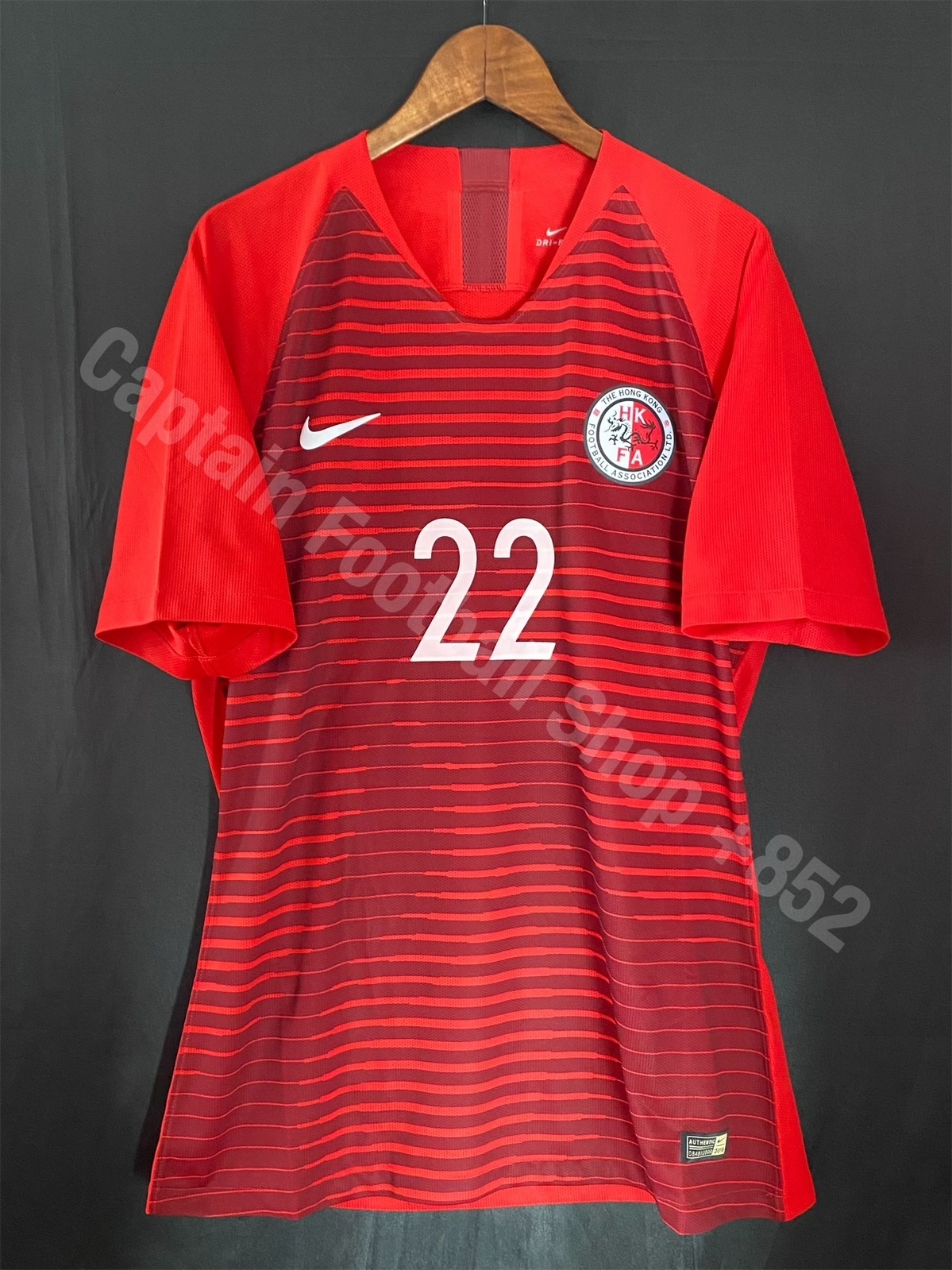 (Match Issue) Hong Kong Football Team 2019 EAFF Championship Nike Home Match Issue Shirt #22 GIOVANE