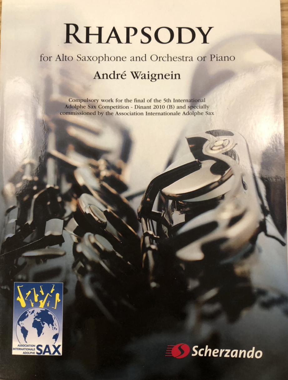 RHAPSODY for Alto Saxophone and Orchestra or Piano