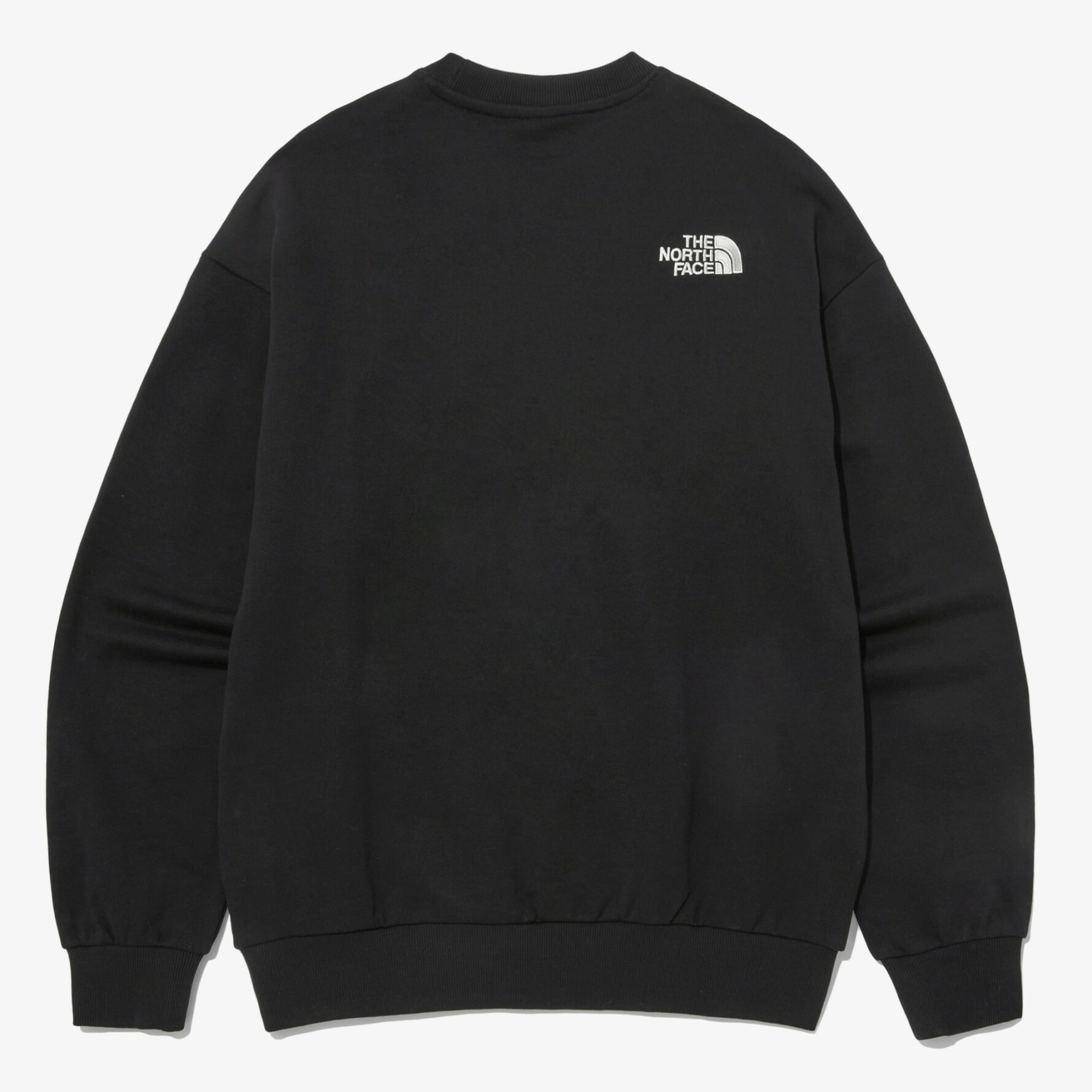 THE NORTH FACE 棉質 大LOGO RELAXED 大學T 衛衣 黑 NM5MP41A