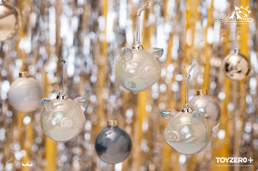 罐頭豬 LULU 聖誕 - LULU雪球款裝飾球(一盒3粒)