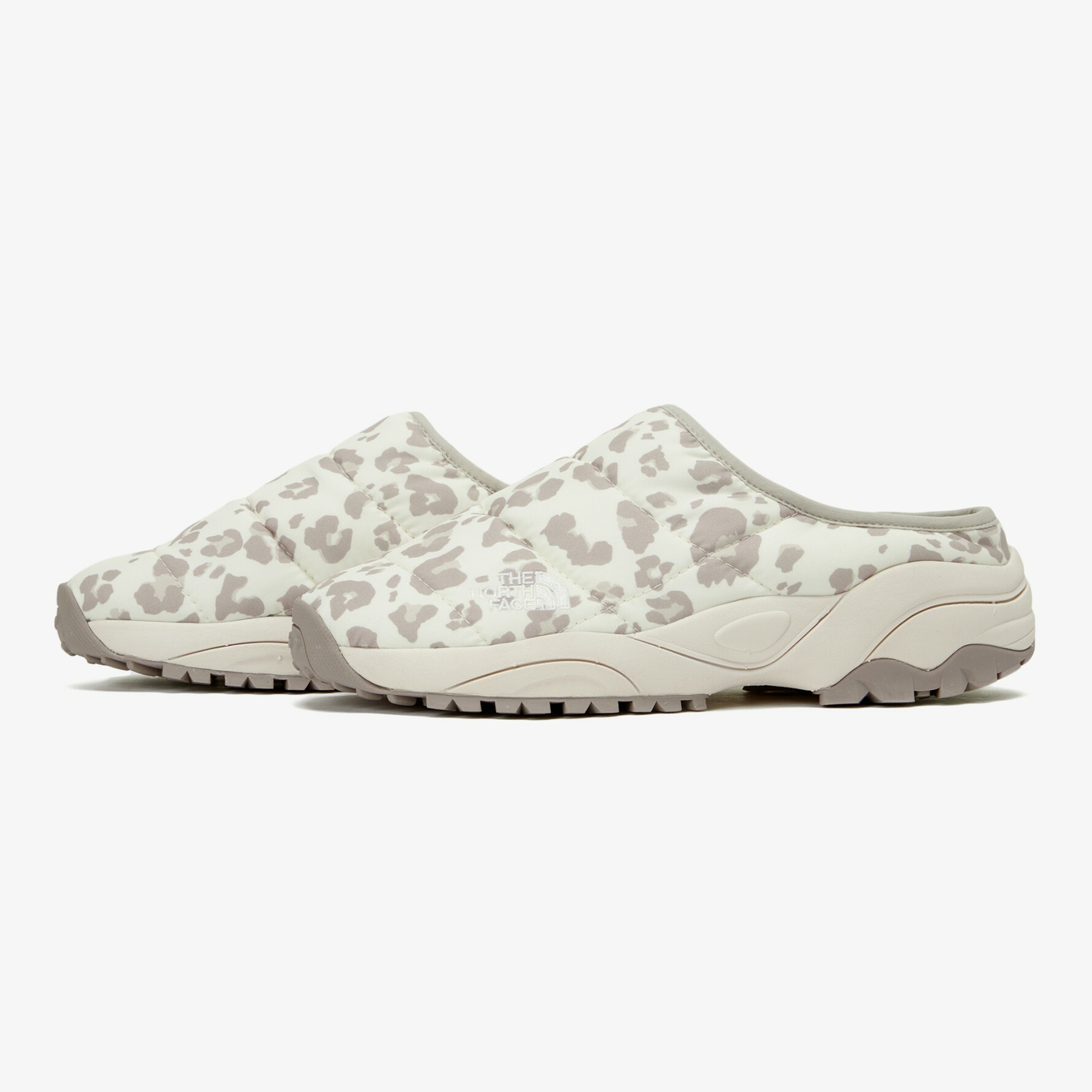 THE NORTH FACE 白標 WINTER MULE 保暖 懶人鞋 拖鞋 白豹紋 NS93N63K