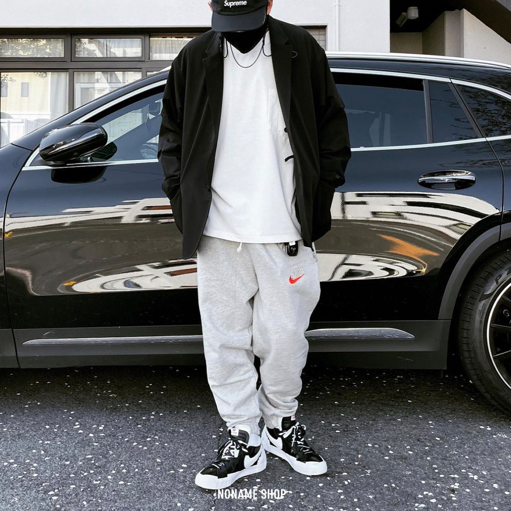 SACAI x NIKE Blazer Low 重磅聯名 解構 雙勾 時尚休閒鞋 白色 黑色 (男款)