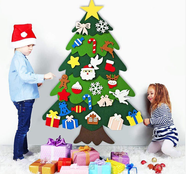 xmas diy 墙上圣诞树 （款式随机 送3米led灯）