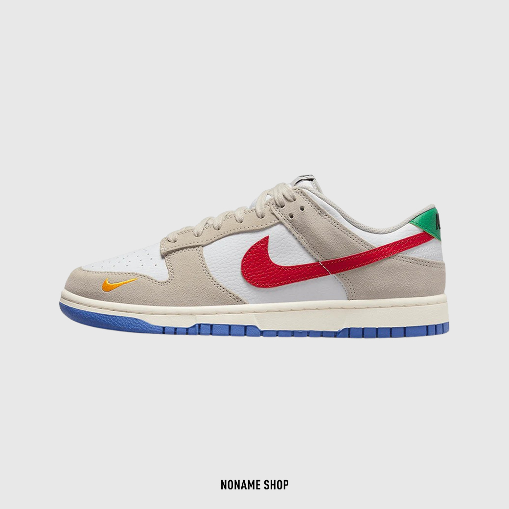 NIKE DUNK LOW LIGHT IRON ORE RED BLUE 調色盤 (男款)