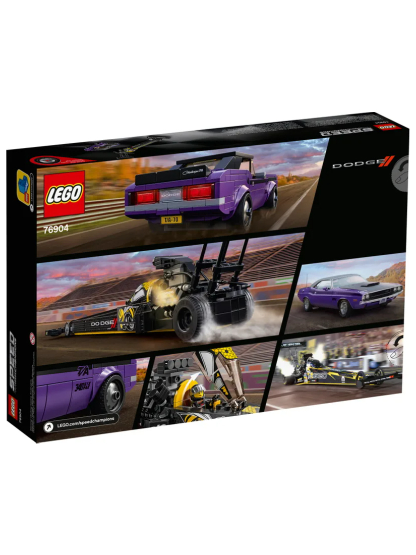 LEGO 76904 Mopar Dodge//SRT Top Fuel Dragster and 1970 Dodge Challenger T/A