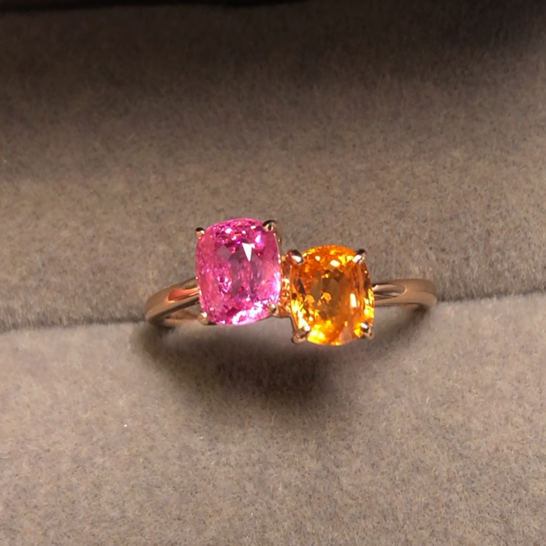 尖晶石&芬達石戒指