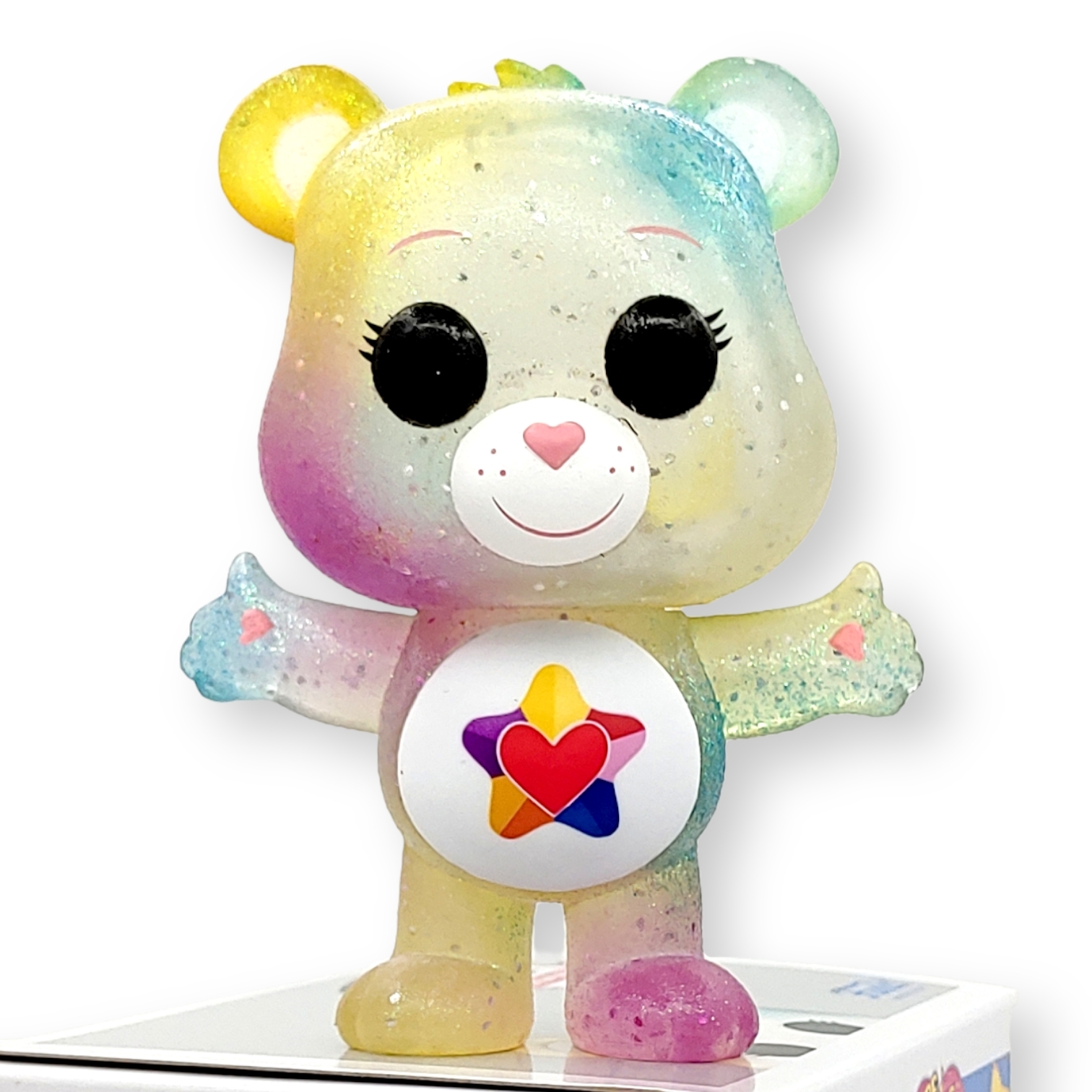 FUNKO POP <Care Bears 40th>True Heart Bear(白色)(CHASE透明閃粉版)-No.1206
