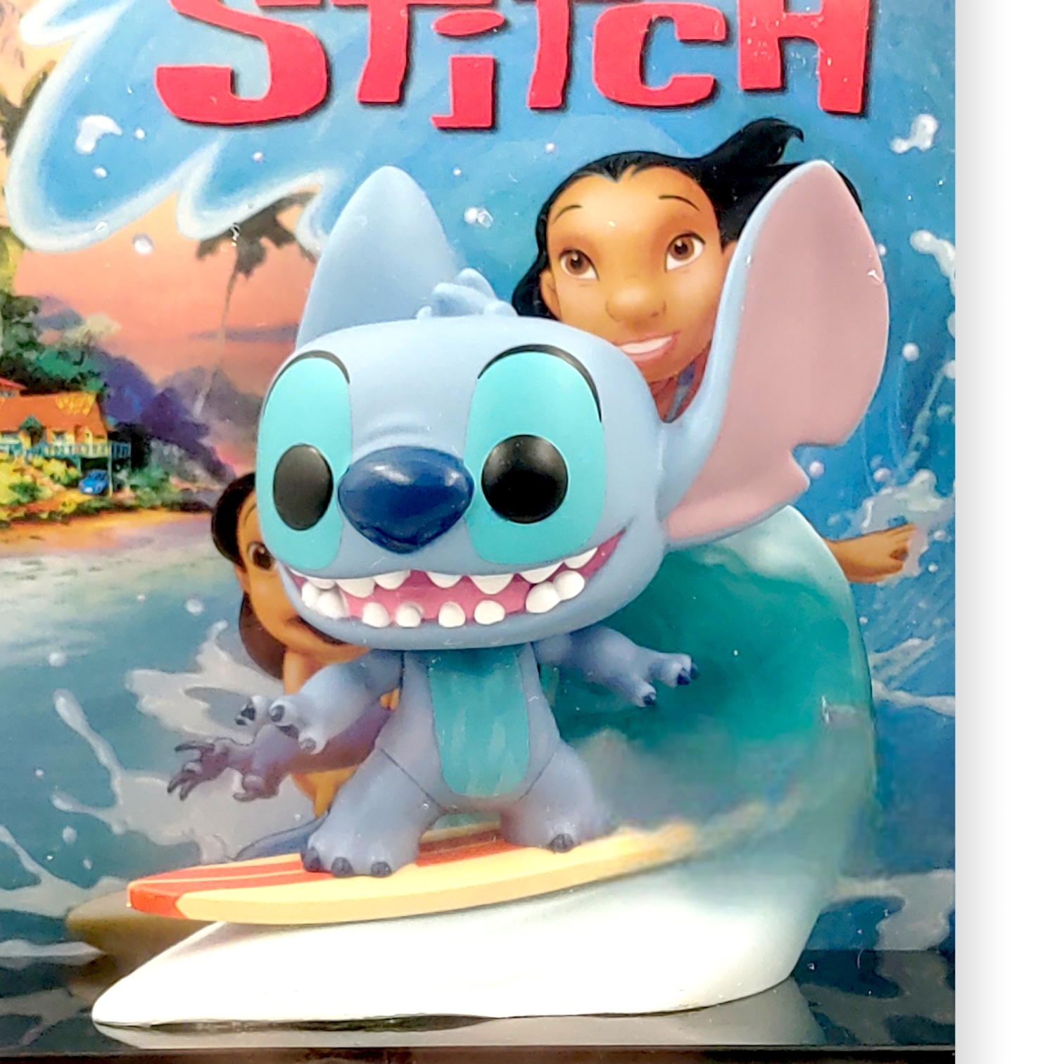 FUNKO POP<扮嘢小魔星>史迪仔(滑浪)背景收藏盒-No.08