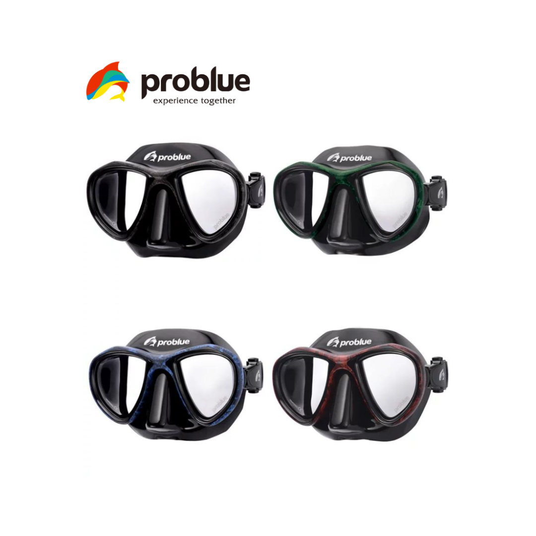 problue 黑矽膠迷彩框雙面鏡 MS-249B-C @