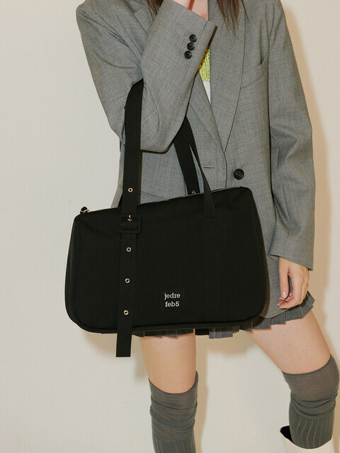 ☆JEDREFEB5☆ Slant Medium Shoulder Bag Black JEDREFEB5 SLANT MEDIUM SHOULDER BAG