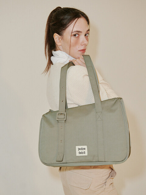 ☆JEDREFEB5☆ Slant Medium Shoulder Bag Khaki JEDREFEB5 Slant Large Shoulder Bag - Khaki