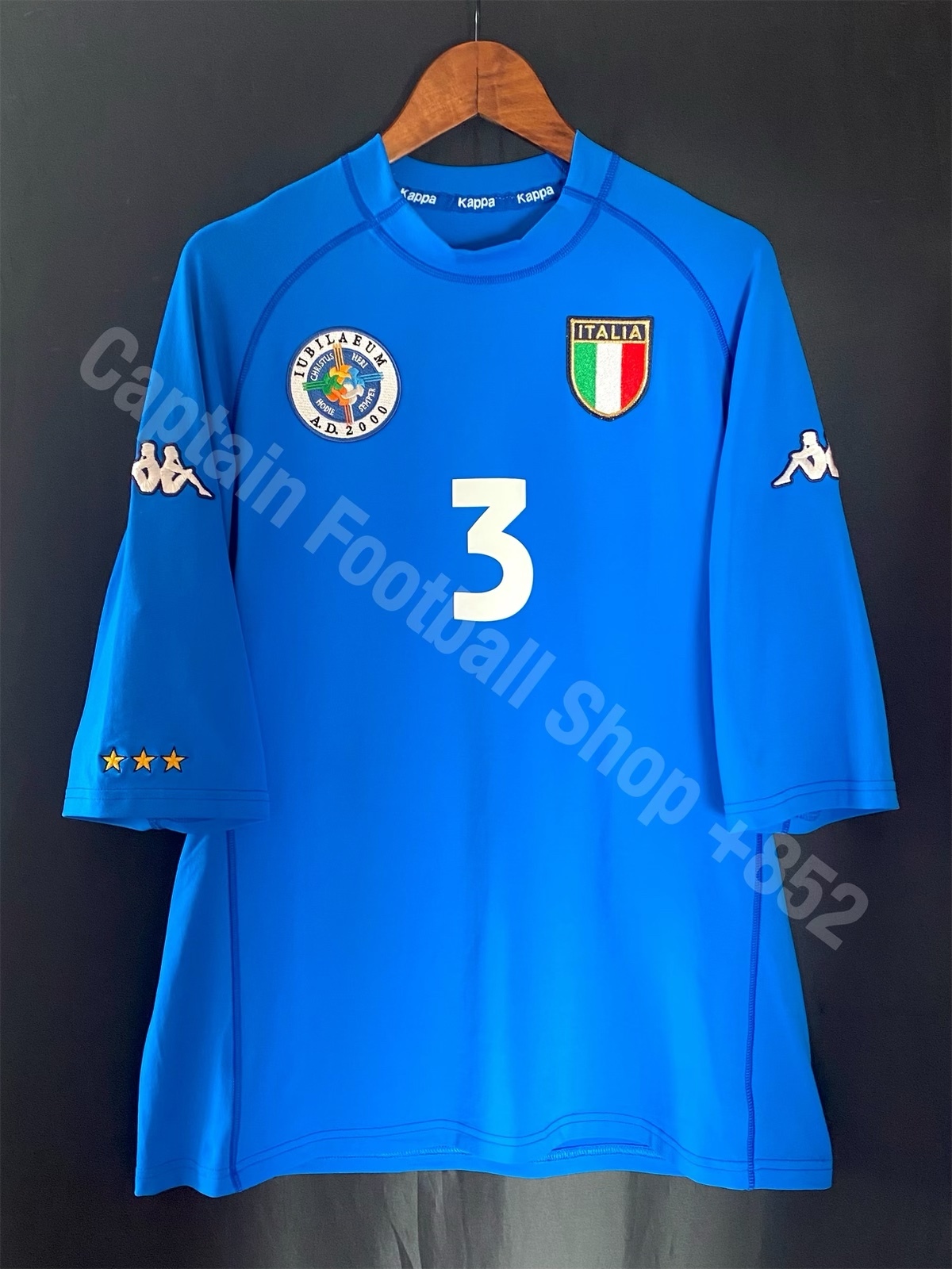 (Match Issue) Italy 2000 Kappa Home Special Match Worn Shirt #3 MALDINI
