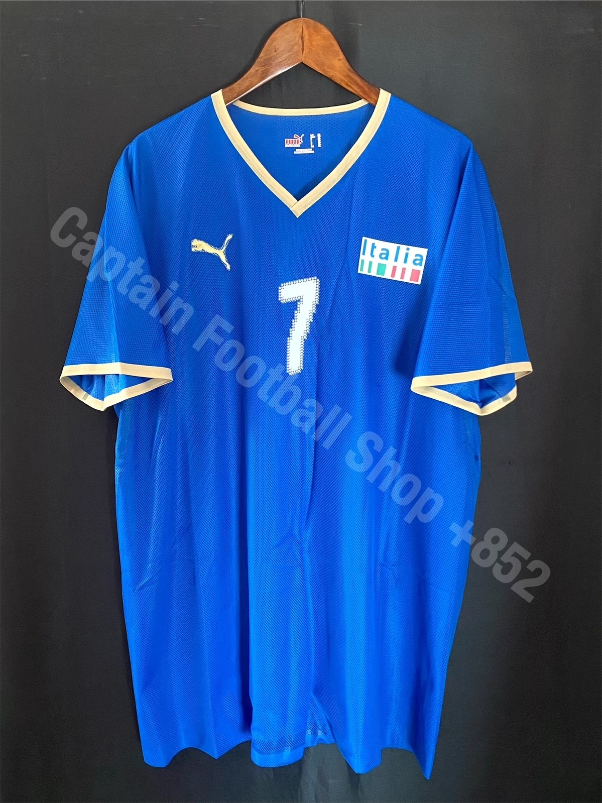 (Match Issue) Italy 2008 Beijing Olympic Home Match Worn Issue Shirt #7 MONTOLIVO