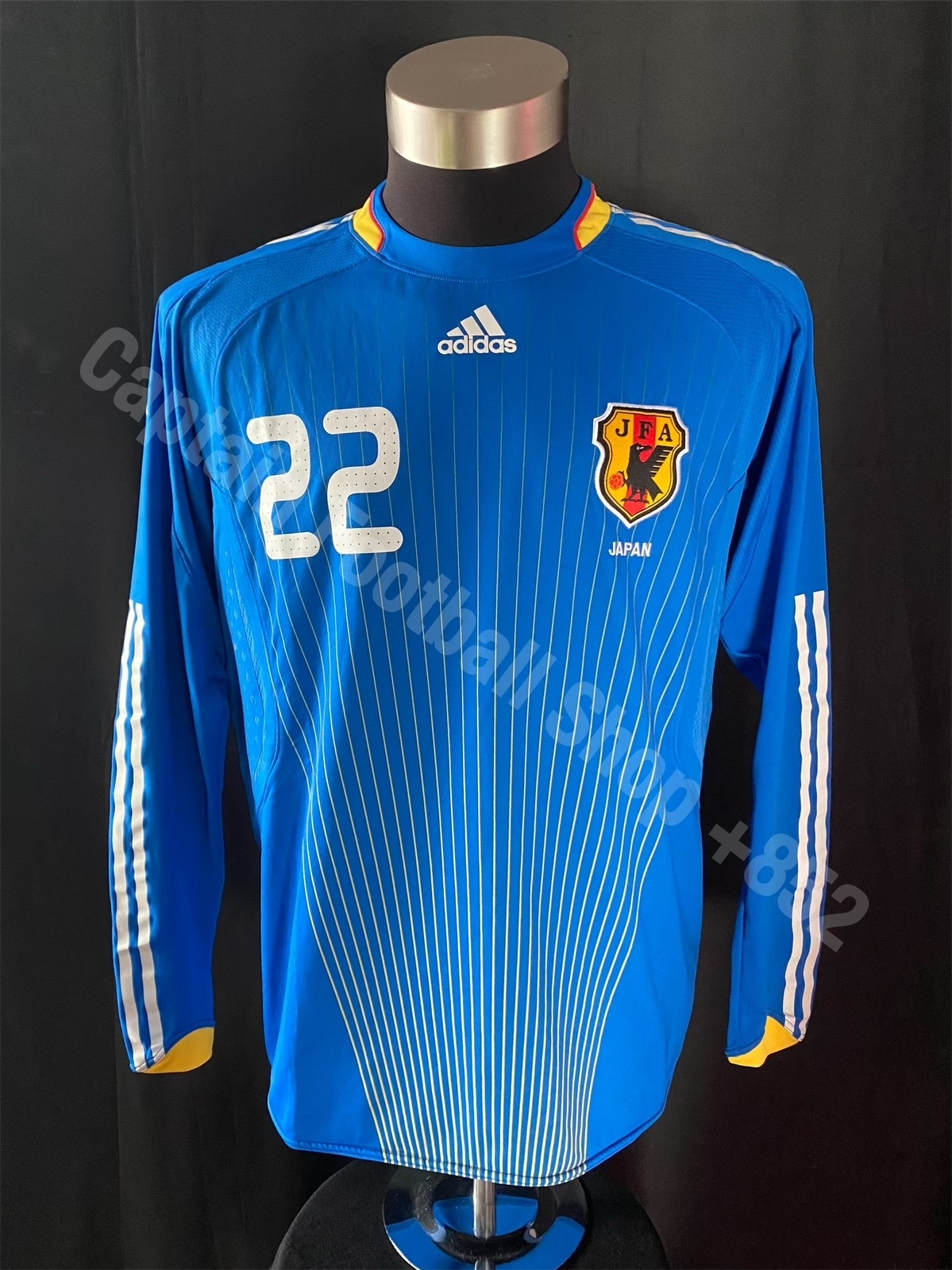 (Match Worn) Japan 2008 Adidas L/S Home Match Worn Shirt #22 NAKAZAWA