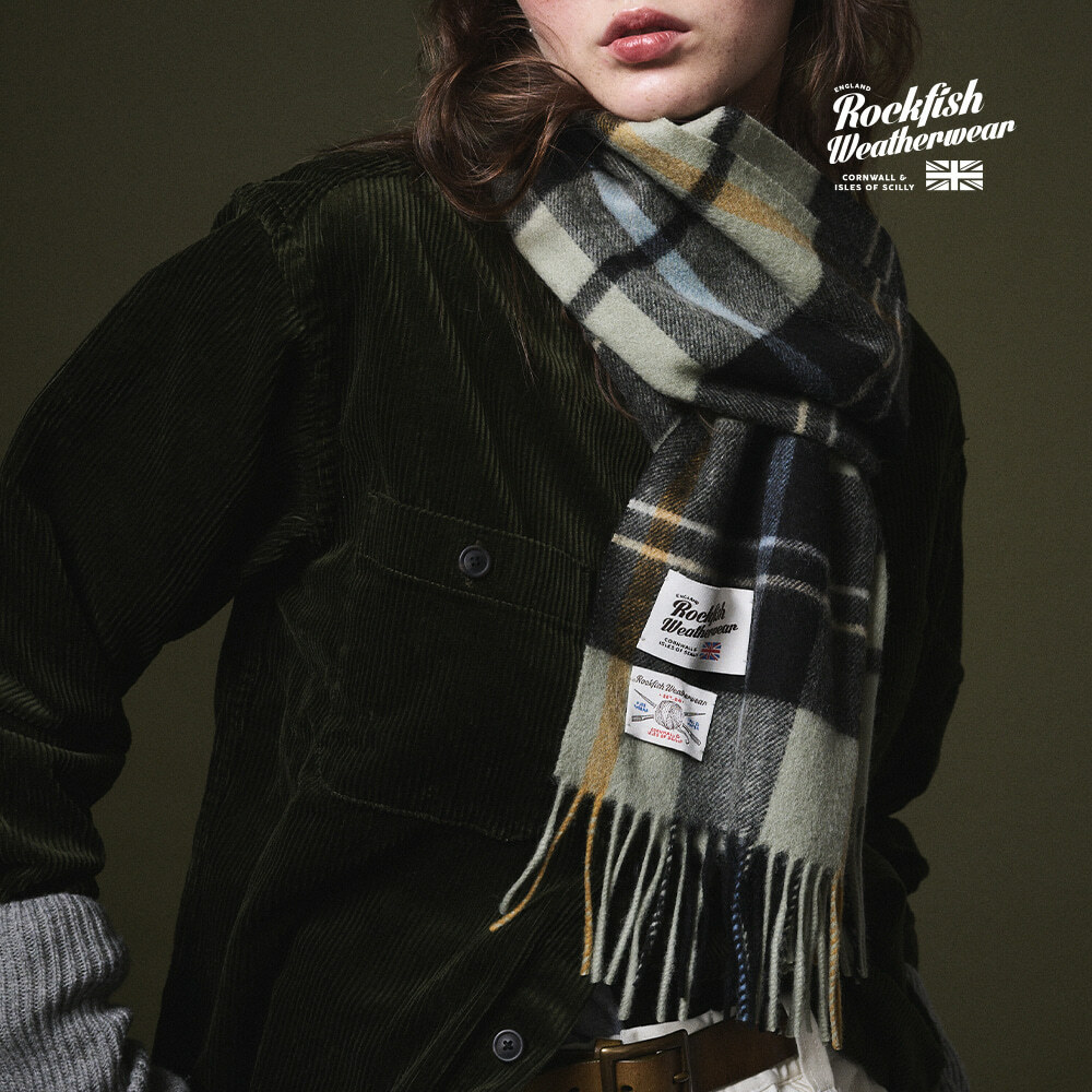 Rockfish Weatherwear British Wool Muffler Check
